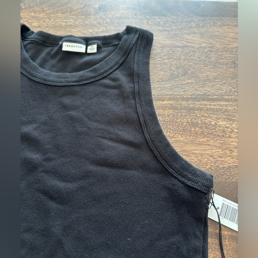 NWT Aritzia Babaton Ribbed cotton crewneck tank - Picture 8 of 9